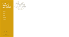 Desktop Screenshot of goldbadgeawards.com